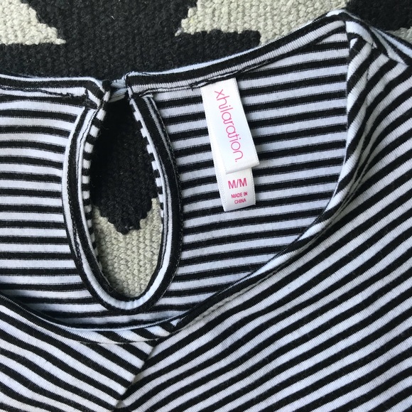 Xhilaration - black and white stripped dress - Picture 3 of 5